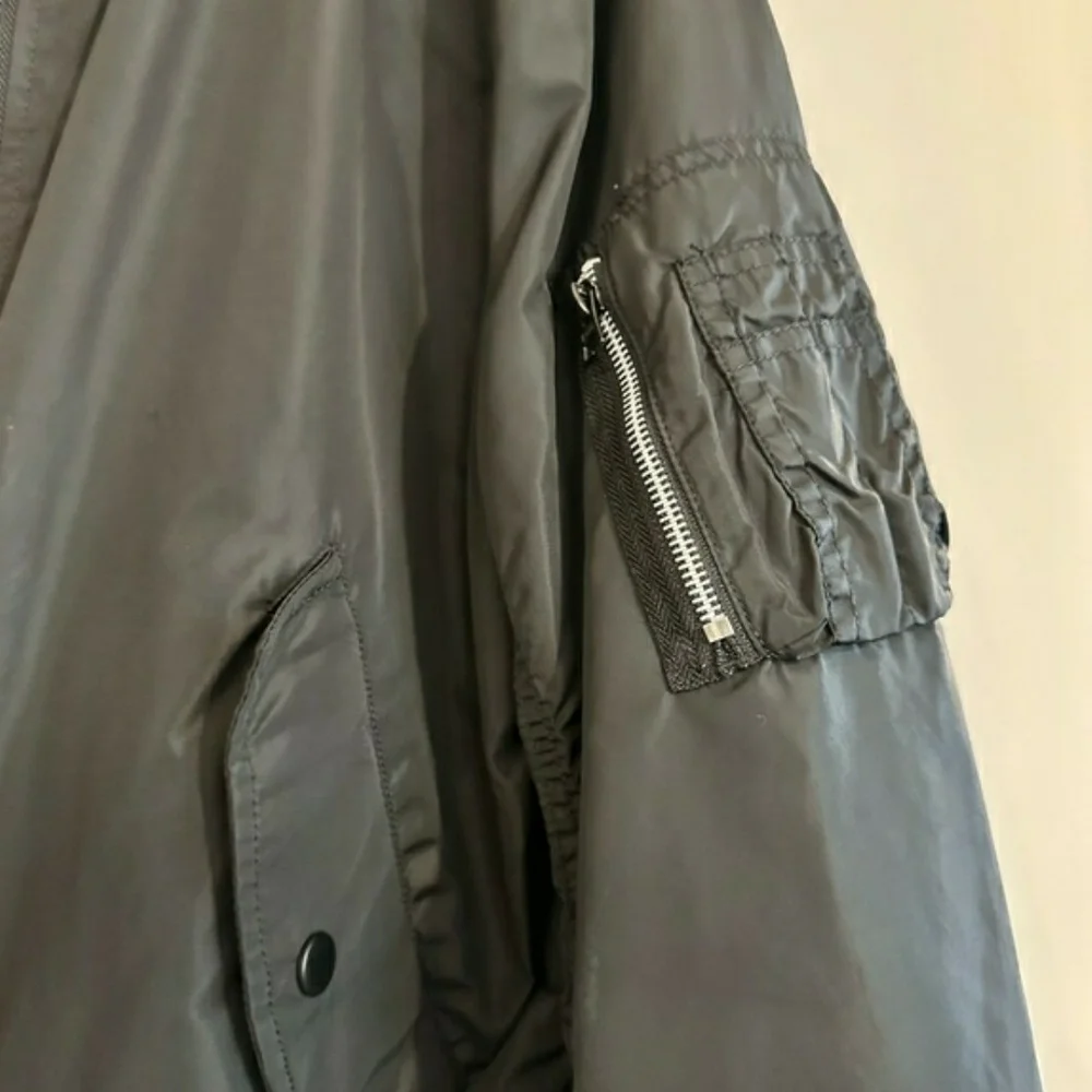 Alpha Industries MA-1 Slim Fit Black Bomber Jacket. Reversible.See Special Offer - Picture 6 of 8